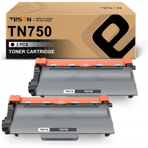 TN750 Toner Cartridge 2 Packs